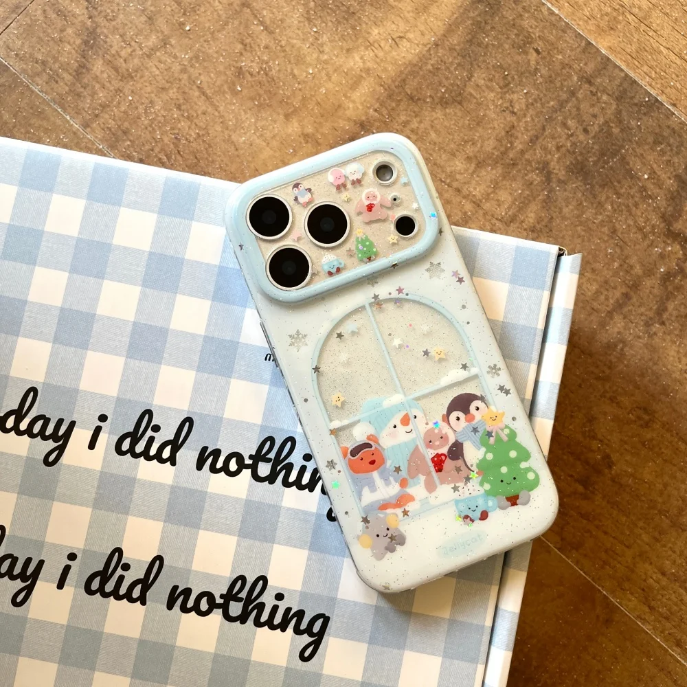 

Cute and popular window display animal phone case for iPhone 14/15/16/17 Pro Max, Fundans 17 Pro new shockproof protective case