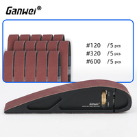 Ganwei - Curved Sanding Block + 15 Sanding Belts, Woodworking Tools