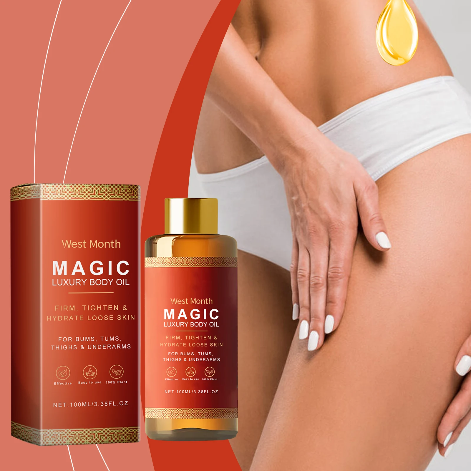 

Nourishing Body Oil Tightening Chest Legs Rejuvenating Relieve Dry Skin Firm Lifting Body Relaxing Soften skin Moisturizing Oil