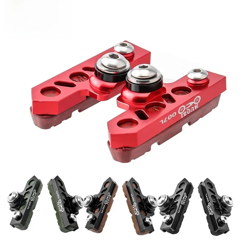 AliExpress NONE MUQZI Extend Brake Pads Aluminum Alloy & Carbon Wheel Quiet Brake Shoes MTB Road Folding Bicycle Brake Pad Extend Adapter