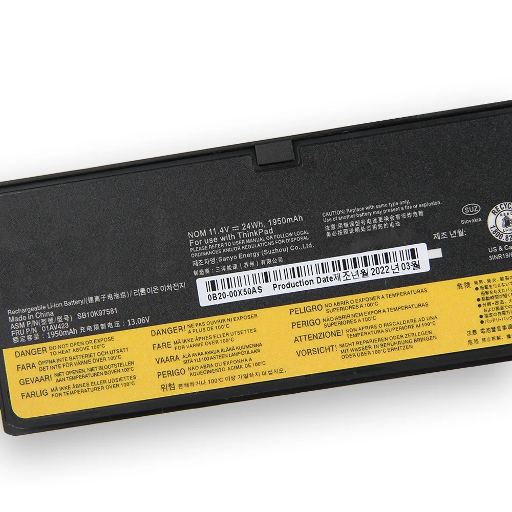 Replacement Battery For Lenovo Thinkpad T580 T570 T470 T480 A475 A485 P51 P52S 61+ 24Wh 48Wh SB10K97581 High Quality Batteries image 6
