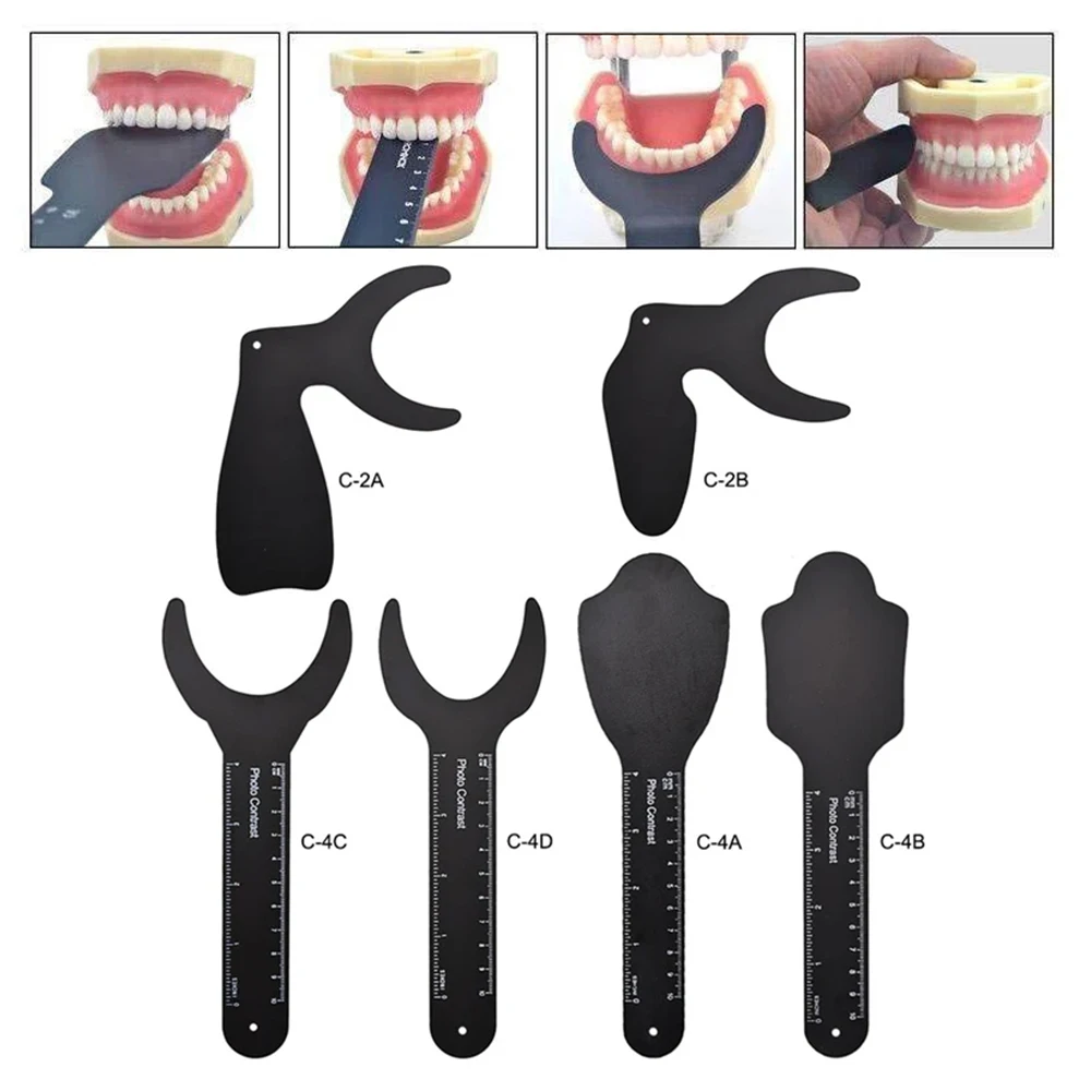 6Pcs Dental Photo Background Board Set High Temp Resistant for Orthodontic Oral Photography & Dentistry Tools Sterilization