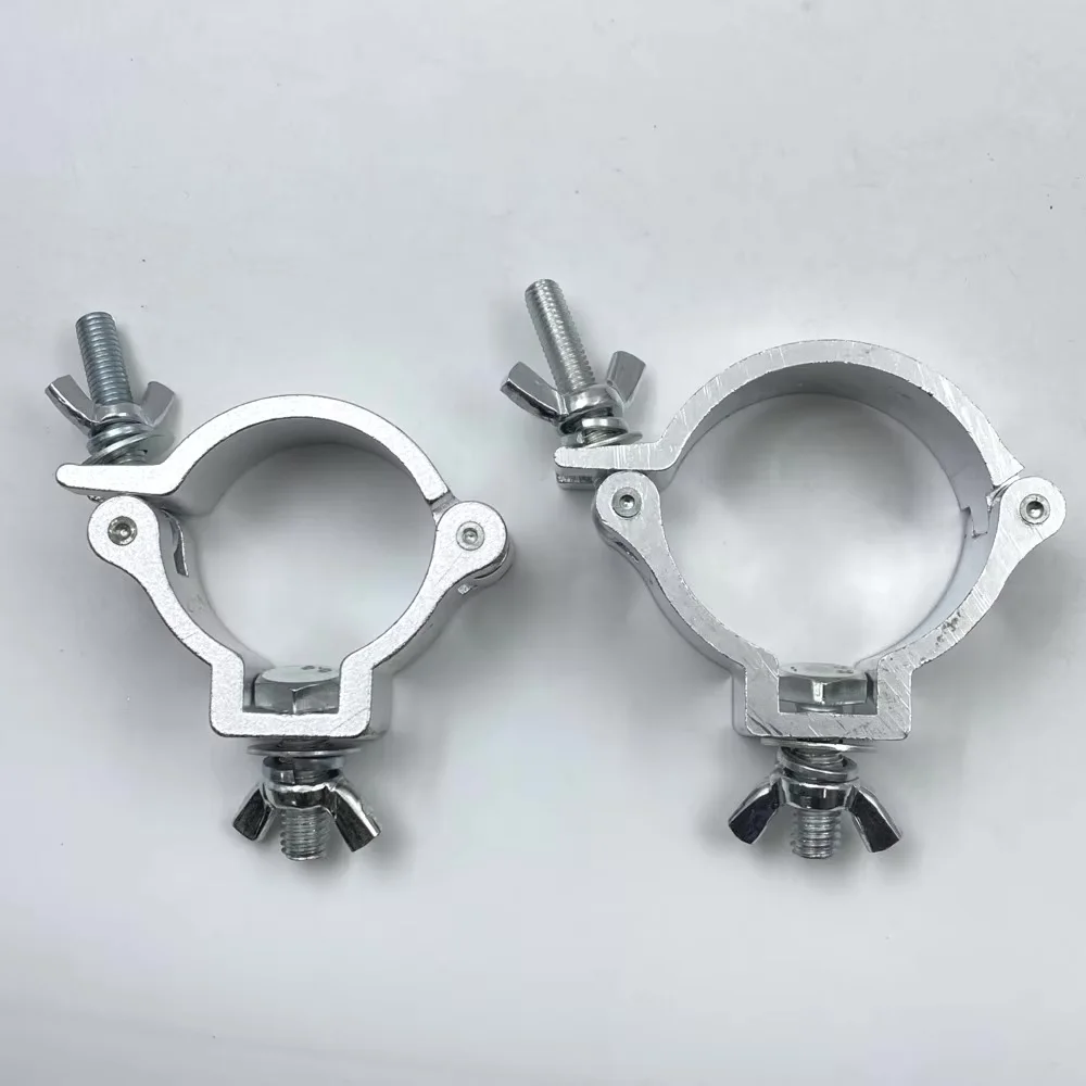 Aluminum O‑Hook Pipe Clamp OD 28‑35mm 48‑50mm 55‑60mm, Stage Light Hanger Clamp for Truss System DJ Rigging Hardware Scaffolding