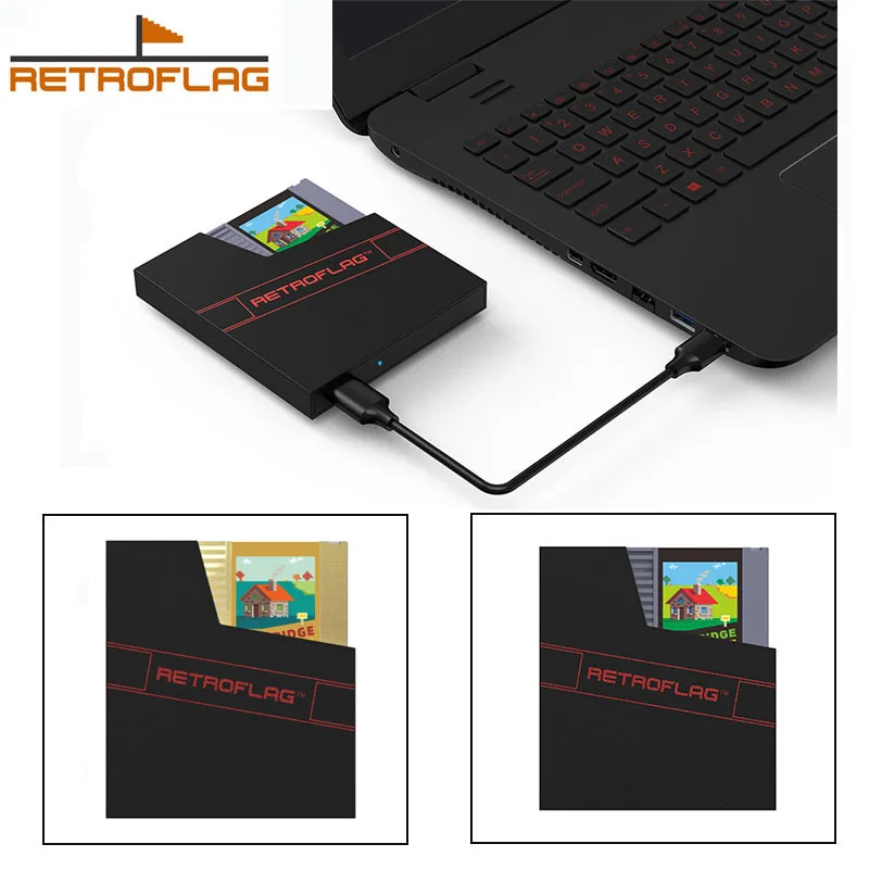 Retroflag SSD Cartridge NESPi4 Case Hard Drive Enclosure Support all 7mm Thickness 2.5 inch SATA SSD