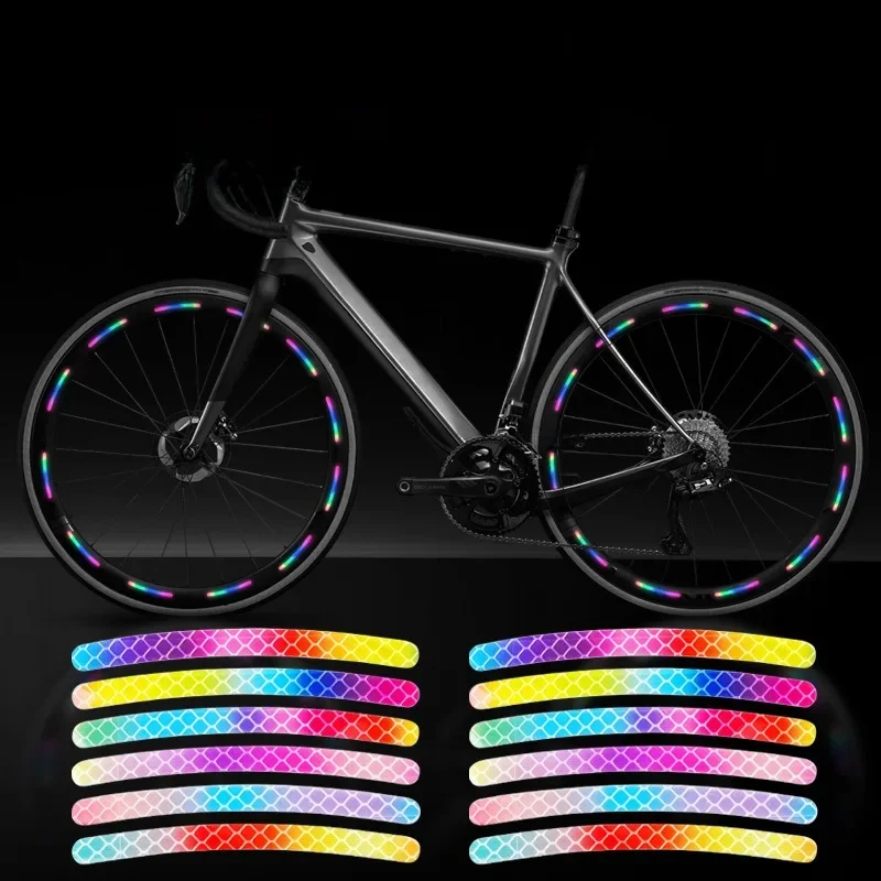 AliExpress CYCLINGBOX Bicycle reflective stickers, mountain bike luminous stickers, motorcycle tire and rim stickers,