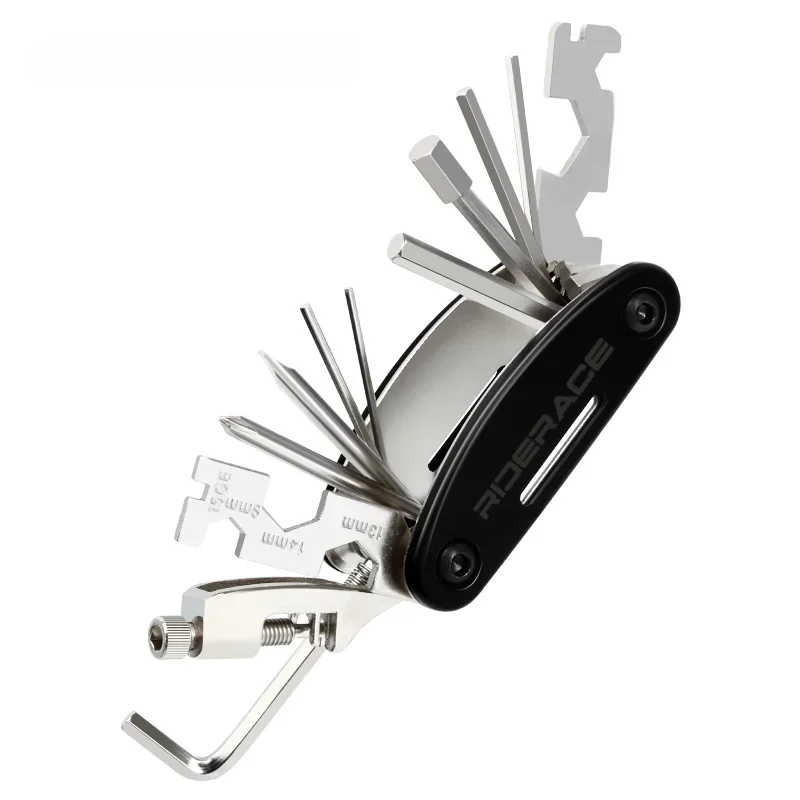 AliExpress riderace RIDERACE Bike Multi Tool 18 in 1 Portable Chain Splitter Cutter Hex Spoke Wrench Screwdriver Multitool For Bicycle Repair Tools