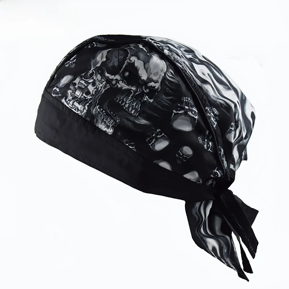 AliExpress UK Summer Quick-Dry Motorcycle Pirate Hat Retro Road Motorbike Cafe Racer Cap Sport Bike Cycling Beanie Riding Head Scarf Men Women