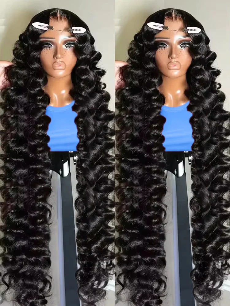 Loose Deep Wave 13x6 HD Lace Frontal Human Hair Wigs Brazilian Curly Wigs 13x4 Human Hair Lace Front Wig Preplucked Remy Hair