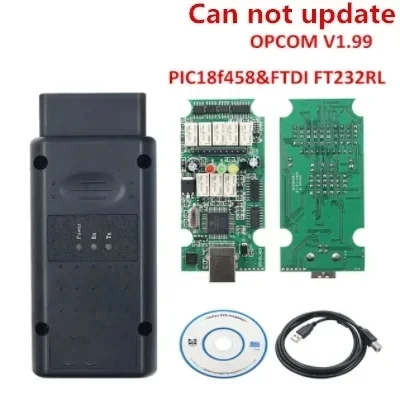 Новый Opcom 2021р. 200603 OP COM 1,95 1,99 PIC18F458 FTDI Можно обновление вспышки OBD2 Автомобильный диагностический инструмент CAN BUS Forope до 2021 года