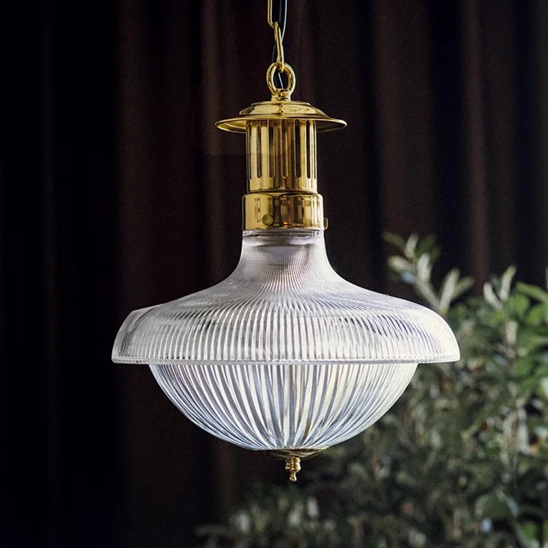 Vintage Industrial LED Pendant Light, Vidro para quarto e cozinha