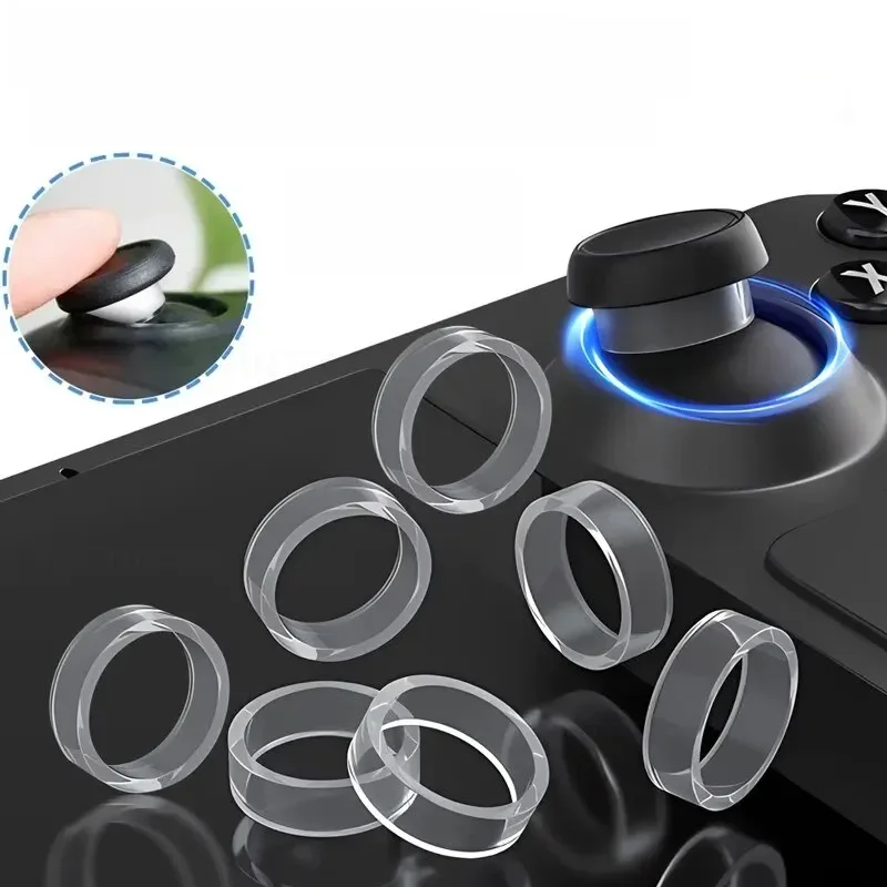 8 pièces anneau couverture élastique protection bascule anneau en caoutchouc pour PS5/ PS4/Switch PRO Joystick Silicone pour Console de jeu Rog Ally