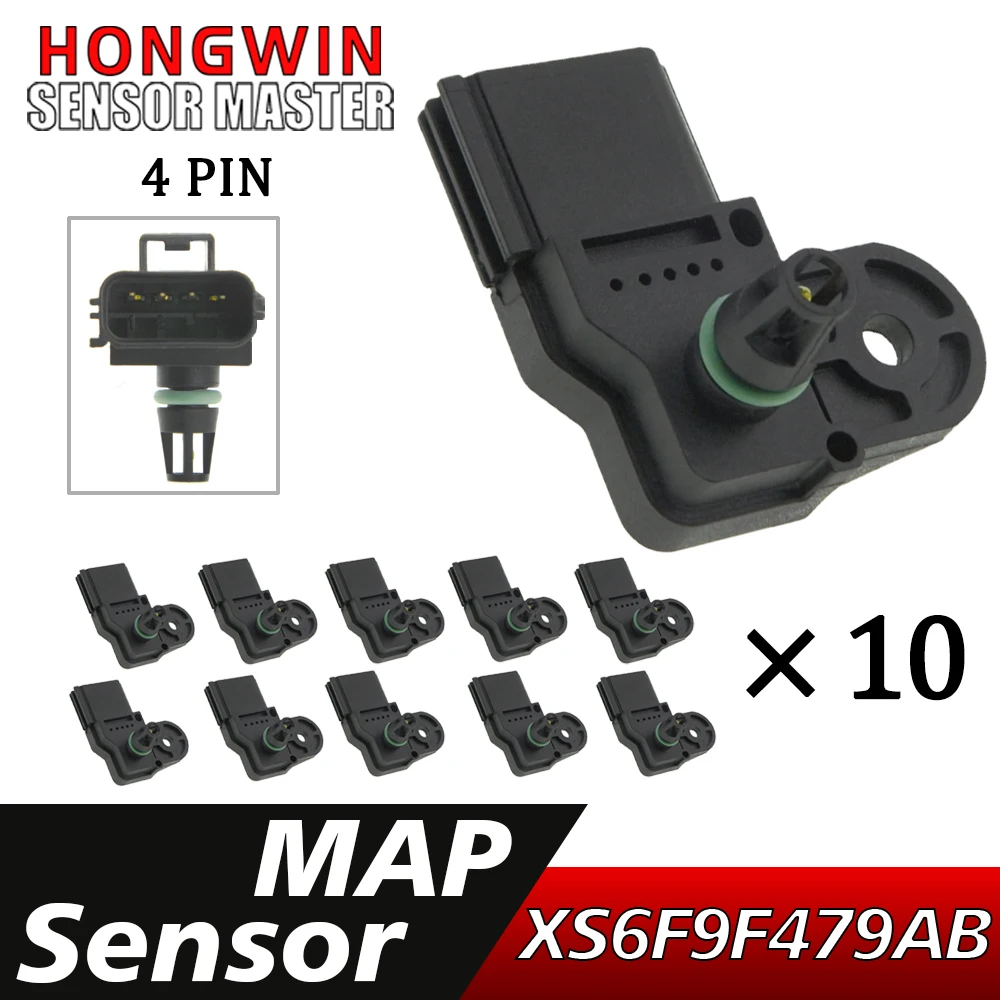 Sensor de pressão do coletor do MAP do motor, XS6F-9F479-AB,0261230027,XS6F9F479AA,XS6F9F479AB, para Ford Courier, Fiesta, Falcon ltd