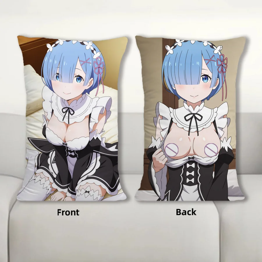 

Dakimakura Anime Re ZERO Rem Nsfw Sofa Cushion Body Pillow Cover Double Side Print Bedding Throw Pillow Case Home