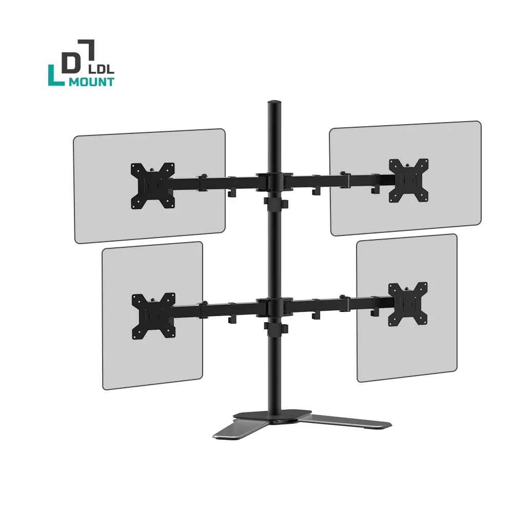 LDL-MOUNT. L. L. L.-part Stand-type quad monitor arm APL-T048 [10 to 27]