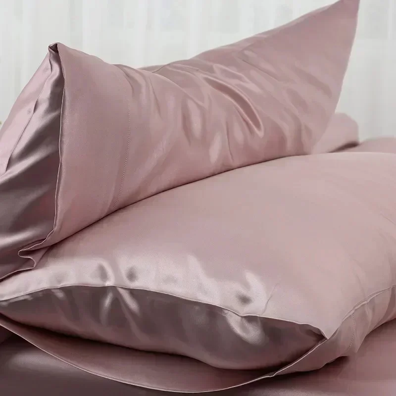 100% Natuurlijke Moerbei Zijde Kussensloop Echte Zijde Bescherm Haar Huid Kussensloop Elke Grootte Aangepaste Beddengoed Kussenslopen Cover - afbeelding 2