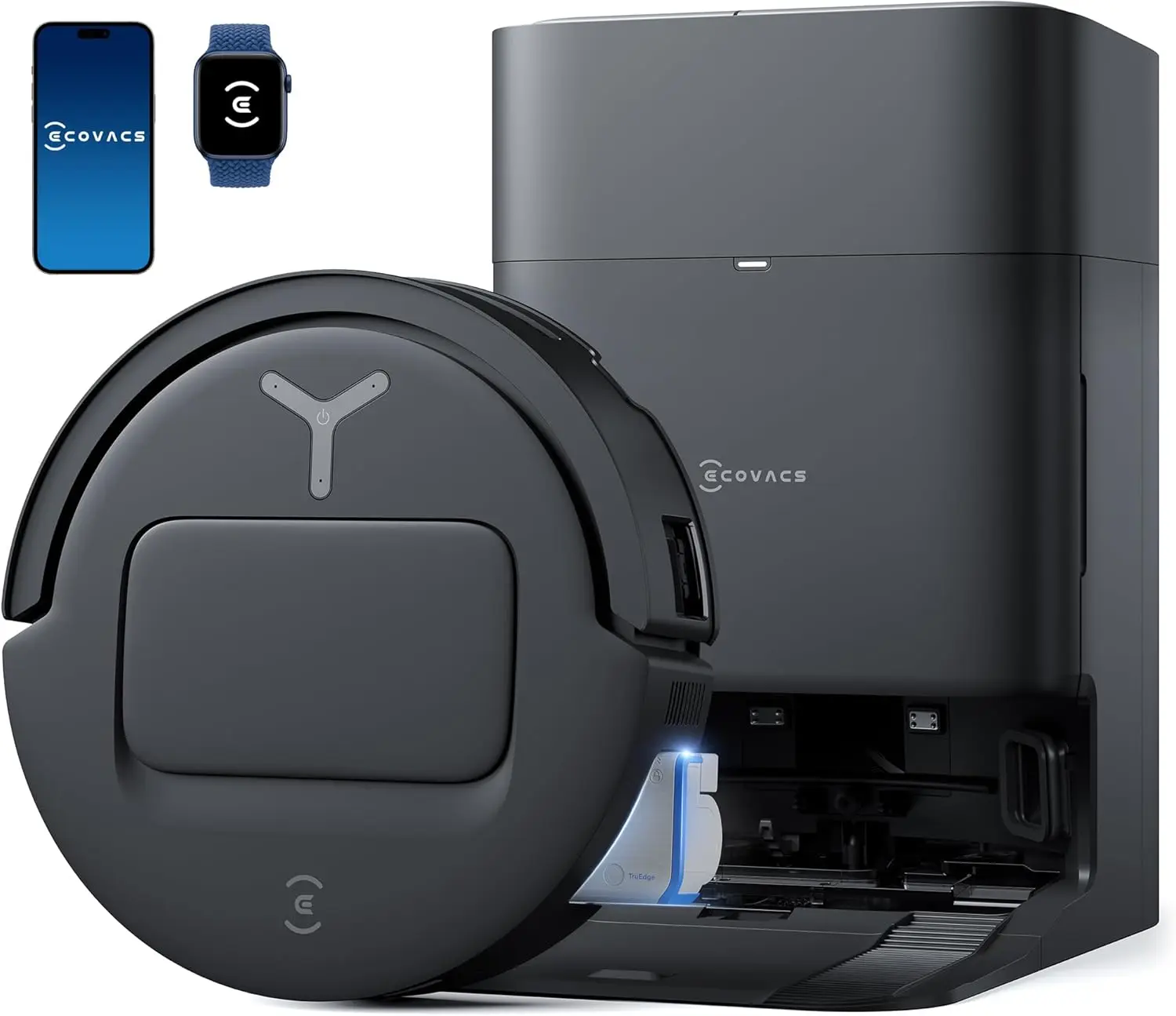 HOTB. ECOVACS DEEBOT X9 PRO Робот-пылесос и швабра Omni, выдувной ™   Всасывание 16 000 Па, ролик OZMO для мгновенной самоомывания, ZeroT