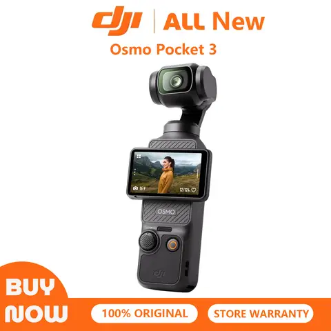 DJI Osmo Pocket 3 Vlogging Camera with 1'' CMOS & 4K/120fps Video 3-Axis Stabilization, Fast Focusing, Spotlight Follow, 2" Rotatable Touchscreen, Video Camera Camcorder for Photography, Vlog