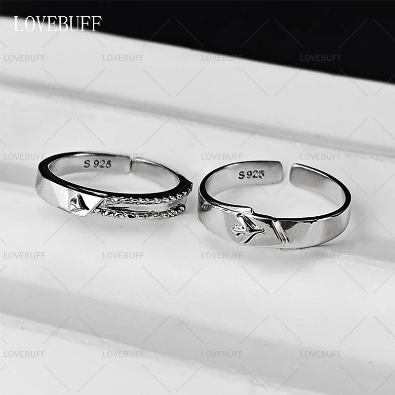 LOVEBUFF LAD Caleb Affinity 100 Anillo inspirado en plata