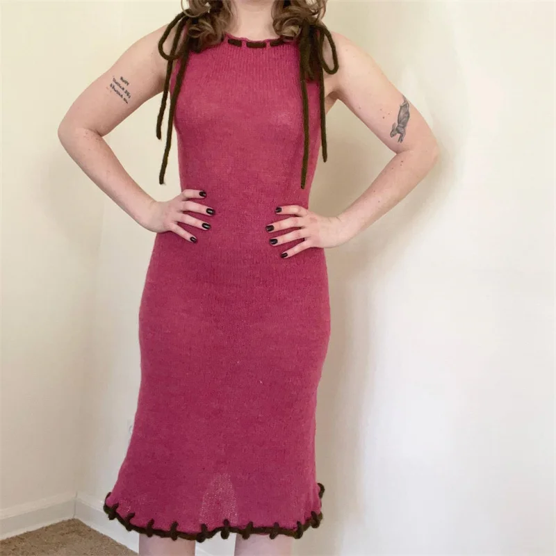 Estate sexy senza maniche senza schienale con lacci con coulisse vestito dalla fasciatura spiaggia all'uncinetto bikini cover-up costumi da bagno donna costume da bagno beachwear