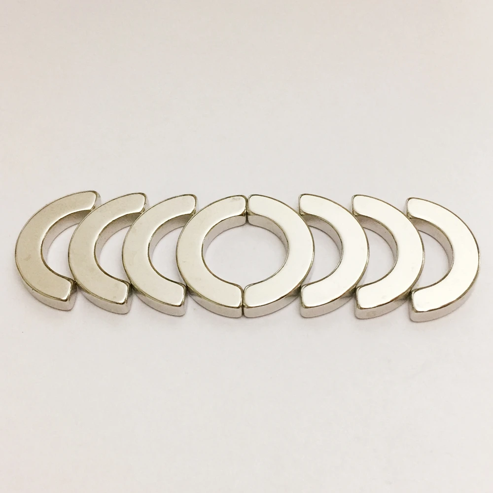 8pcs Segment Imans Refrigerator Magnets Whiteboard Workshop Suitable Tools Workplace Magnetic Arc