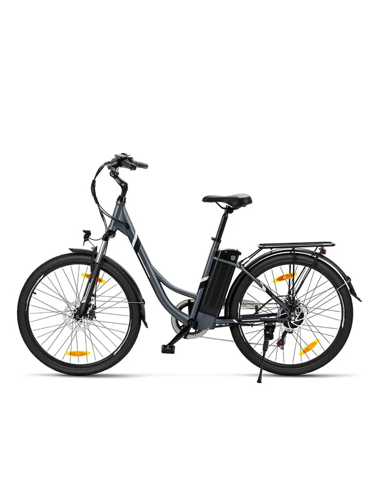 Foride B1 stadsfiets 25 km/u, 15,6 Ah uitneembare accu, 90 km bereik, 45 Nm koppel, 26 inch banden, mechanische schijfrem & elektrische rem - afbeelding 2