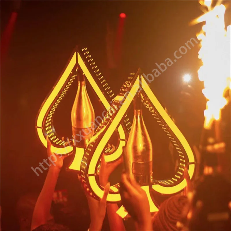 ACE VON SPATEN CHAMPAGNER FLASCHE DISPLAY FÜR NACHTCLUB