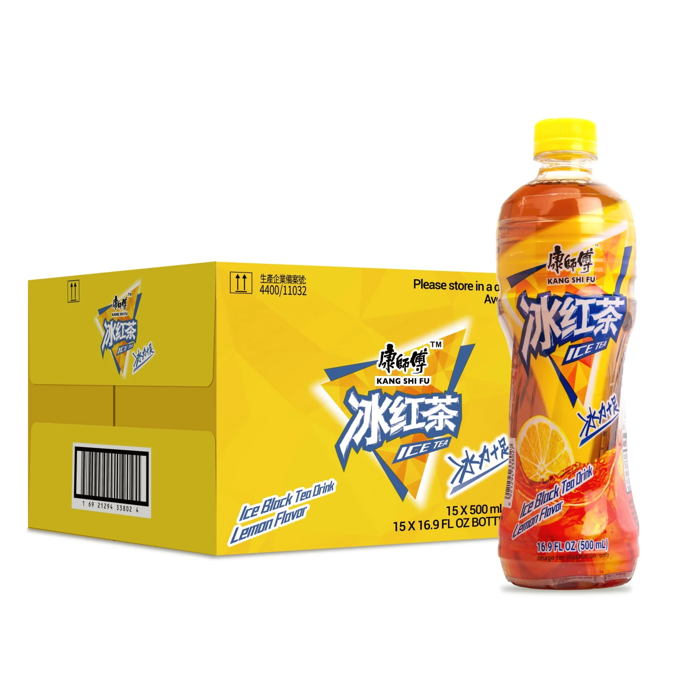 이멕스무역 중국식품 캉스푸 빙홍차 아이스티 500ml, 15개, 1박스