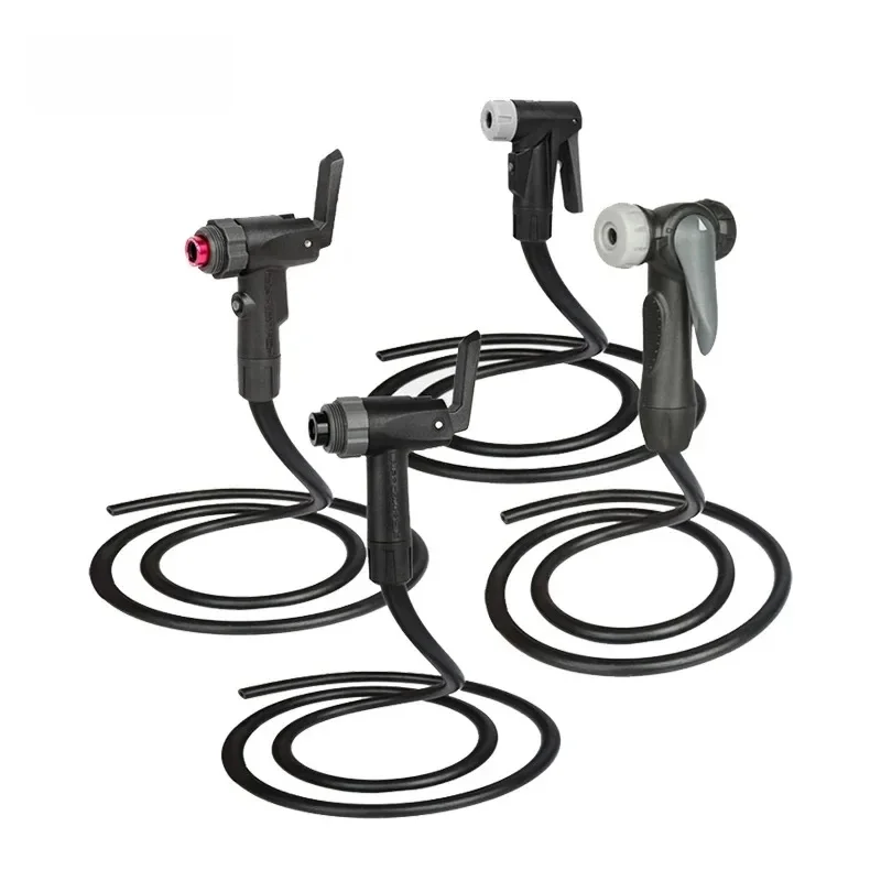 AliExpress GIYO Giyo Bicycle Pump Adaptor with Pipe DVN T Model Bike Inflator Presta Schrader Nozzle w Hose MTB Road Bike Changeable Pump Valve