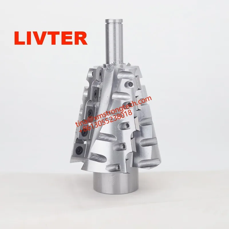 

LIVTER Tool 15*82*146 Heavy Duty Beveled Steel Material Spiral Cutter Head with Blade 12*12*2.2*35°