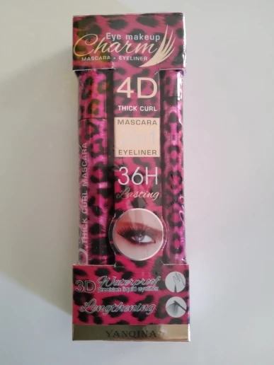 YANQINA Liquid Eyeliner Pencil 4D Waterproof Mascara Set Cosmetics Eye Liner Thick Curling Mascara Eyebrow Pencil Eyes Makeup photo review