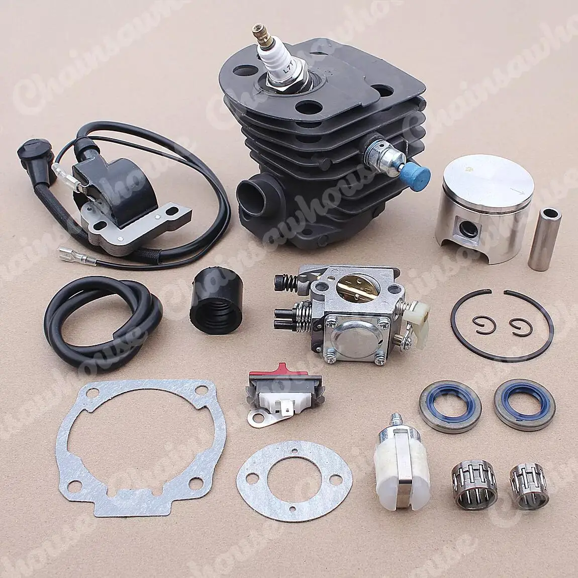 

46mm Cylinder Piston Crank Bearing Kit Fit Husqvarna 55 50 51 Chainsaw 503609171