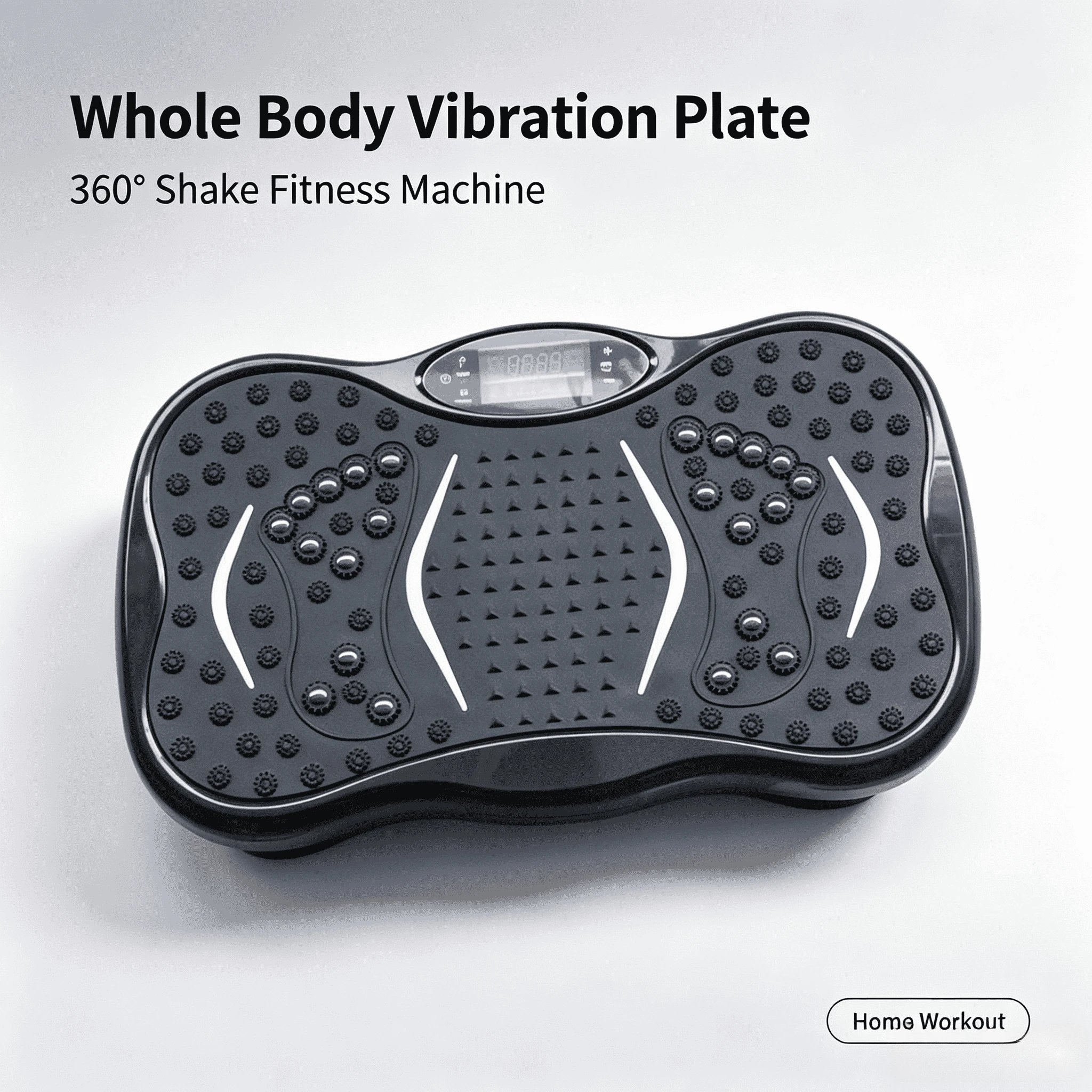 Plateforme vibrante pour l'exercice du corps entier avec télécommande, vitesse réglable, brûleur de graisse, appareil de massage corporel avec bandes de résistance, points de massage des pieds, équipement de fitness amincissant à domicile