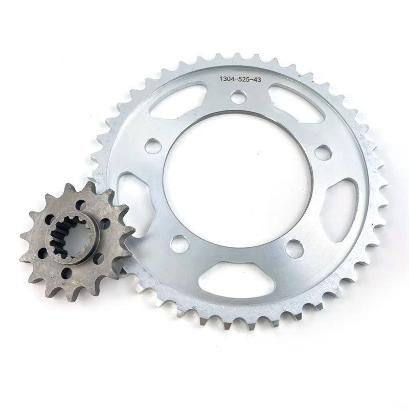 Motorcycle 525 Chain 15T Front 43T Rear Sprocket For HONDA CBR600 1997 1998 CBR 600 F3