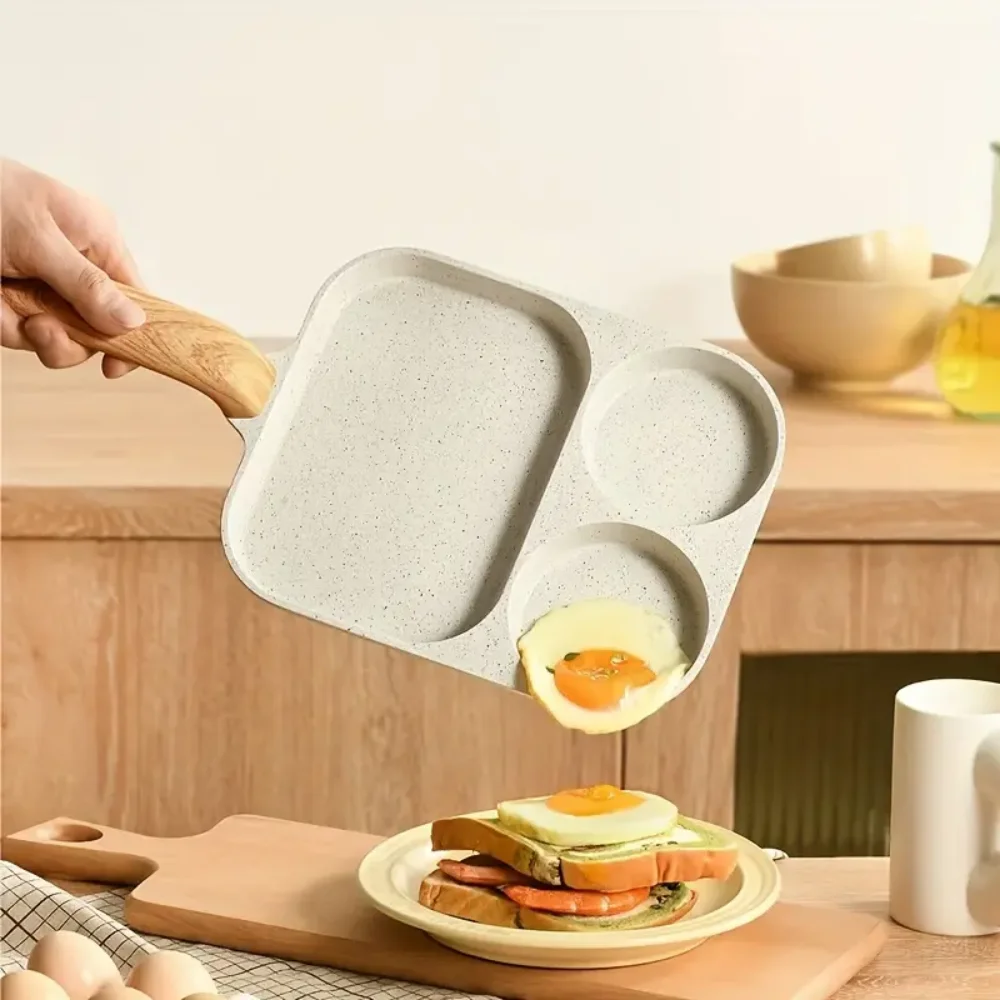 

Сковорода для яиц с антипригарным покрытием, сковорода с антипригарным покрытием 3-в-1, съемная сковорода-гриль, термостойкая ручка, набор сковородок из 3 предметов, мини-сковорода для блинов, завтрак