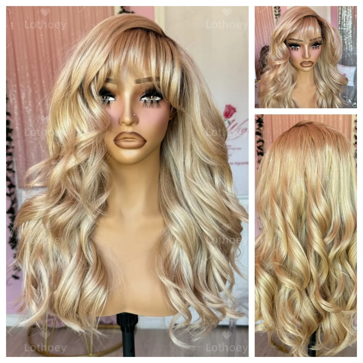 

Человеческие волосы, парики спереди, парик с натуральной челкой, парик из кружева спереди, блондинка, длинные волнистые парики для белых женщин, блондинка