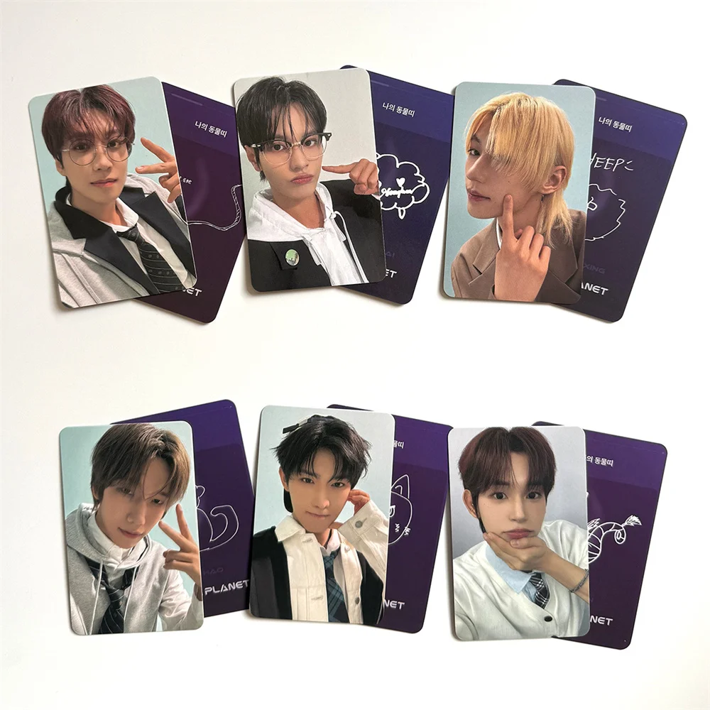 6pcs/Set ALD1 Photocards BOYS PLANET Special Card Double Sides Bright Film LOMO Card JUNSEO ARNO LEO Fans Collection Gift