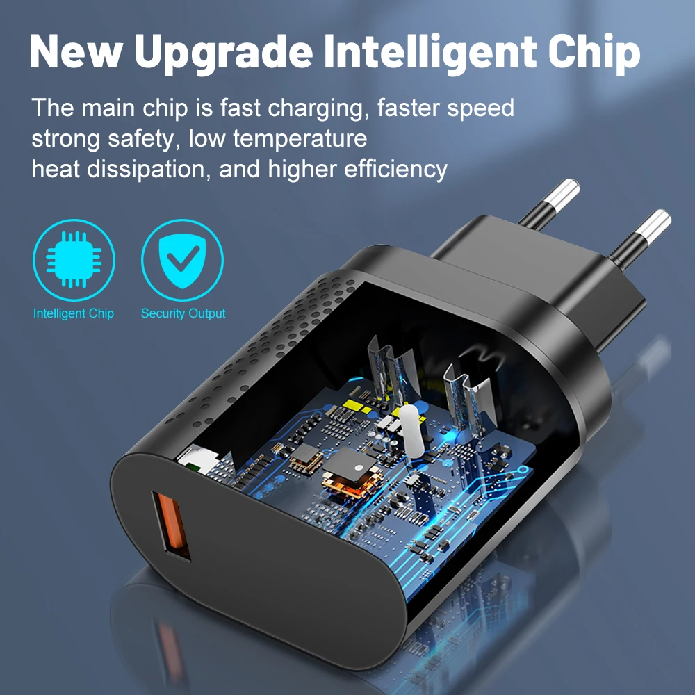 شاحن USB محمول لوحي ، دعم الشحن السريع لهاتف آيفون 15 و 14 و 13 و 12 و 11 برو ماكس و 8 بلس و شاومي و أوبو و و 20 واط #4