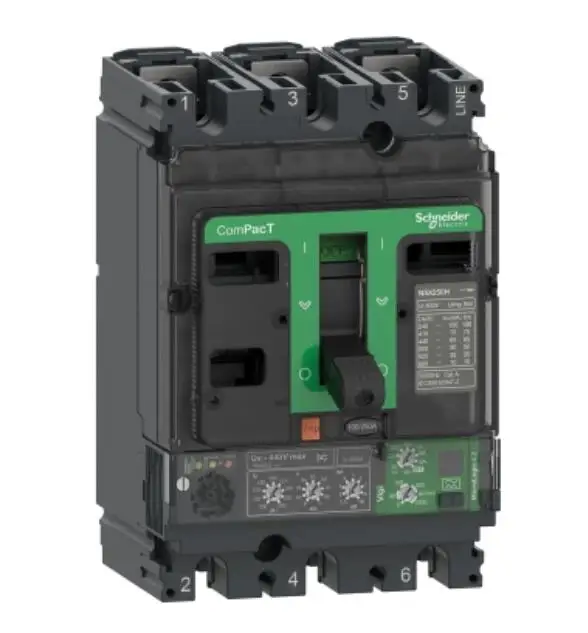 C16F34V160 Circuit breaker, ComPacT NSX160F, 36kA/415VAC, 3 poles, MicroLogic Vigi 4.2 trip unit 160A