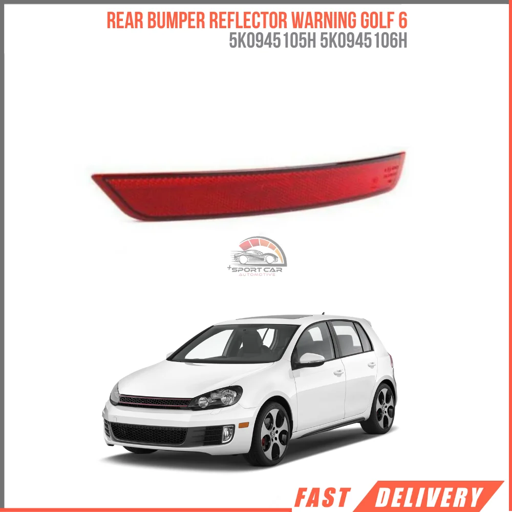 

For Rear Bumper Reflector Warning Light Strip Cover Bar Volkswagen VW Golf VI 6 GTI GTD 2009-2013 5K0945105H 5K0945106H