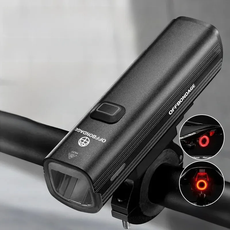AliExpress OFFBONDAGE Bicycle Light 1000Lumen Bike Headlight Power Bank Flashlight Handlebar USB Charging MTB Road Highlight