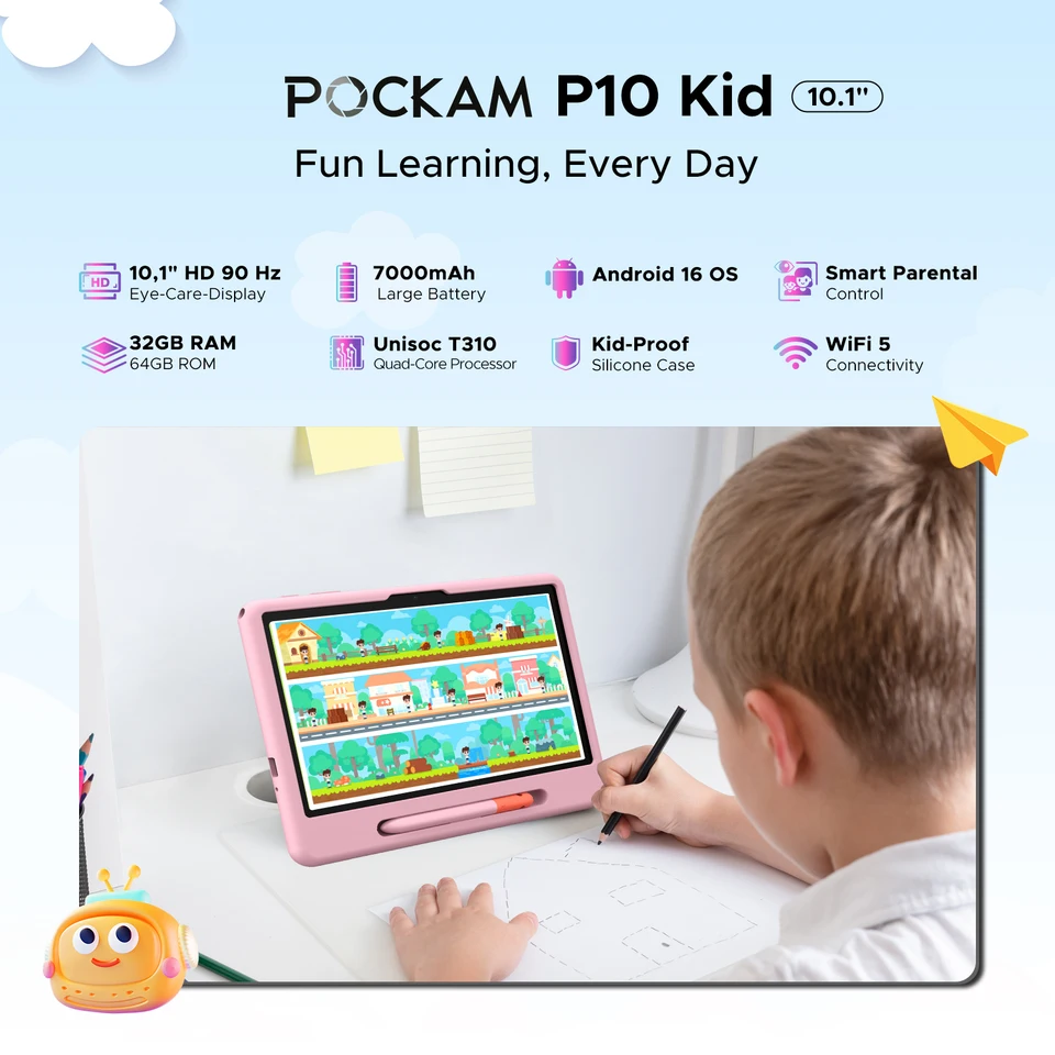 POCKAM P10 Kid Smart Tablet PC 10.1