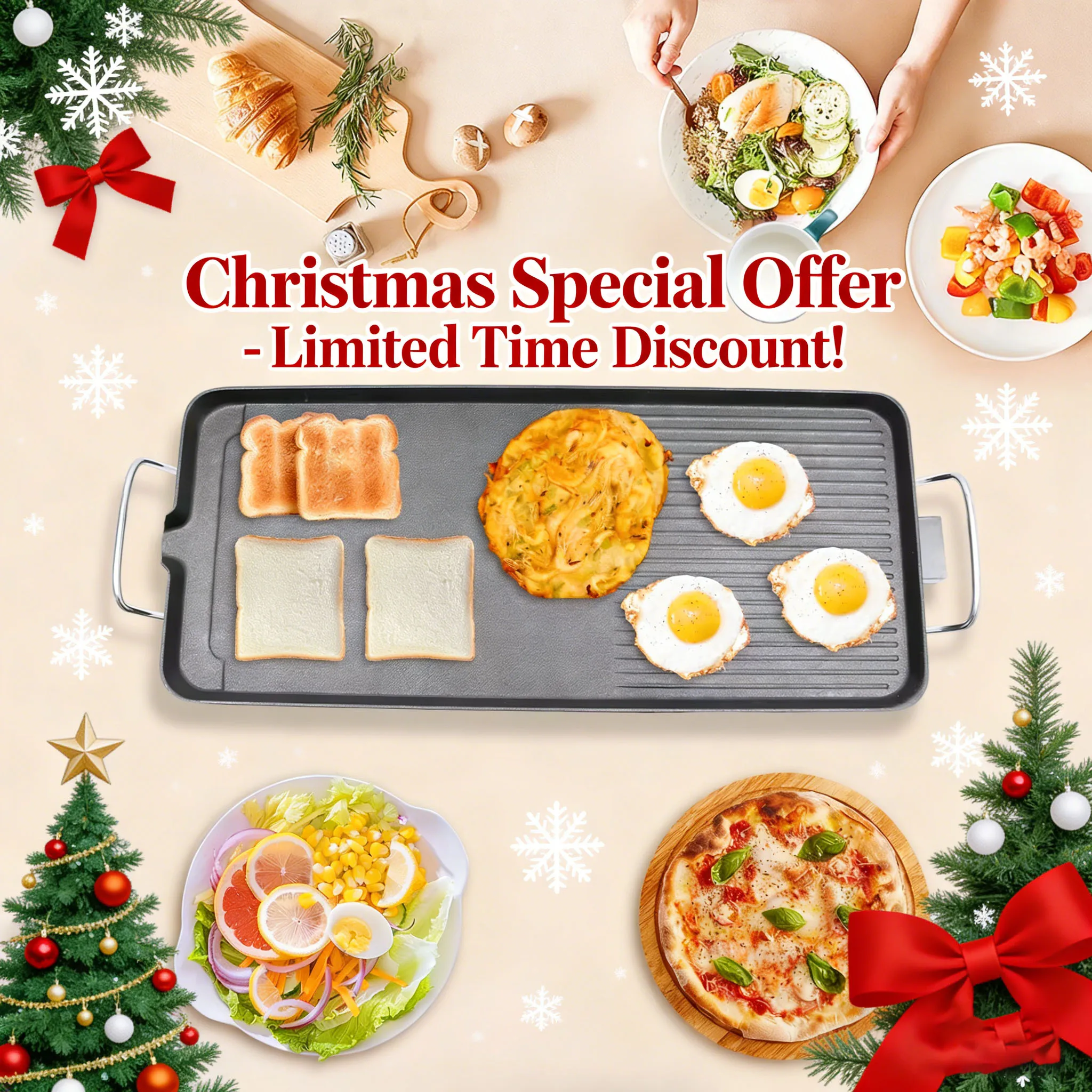 

1500W Electric Portable Grill Outdoor, Nonstick Electric Barbecue Grill,32-482℉ Adjustable Temperature BBQ Grill, New, Hot Sale