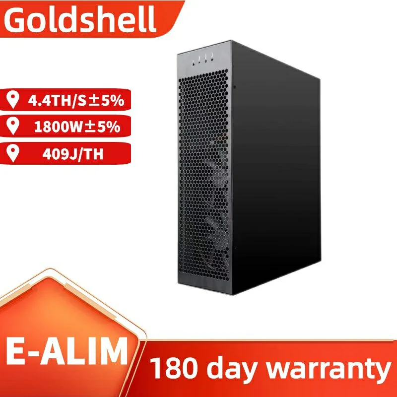 AJ   NEW Goldshell E-AL1M 4.4TH ALPH 1800W Black 3 Algorithm Miner with PSU. Only Crypto Accepted.  PAY ONLY 50% NOW & 50%