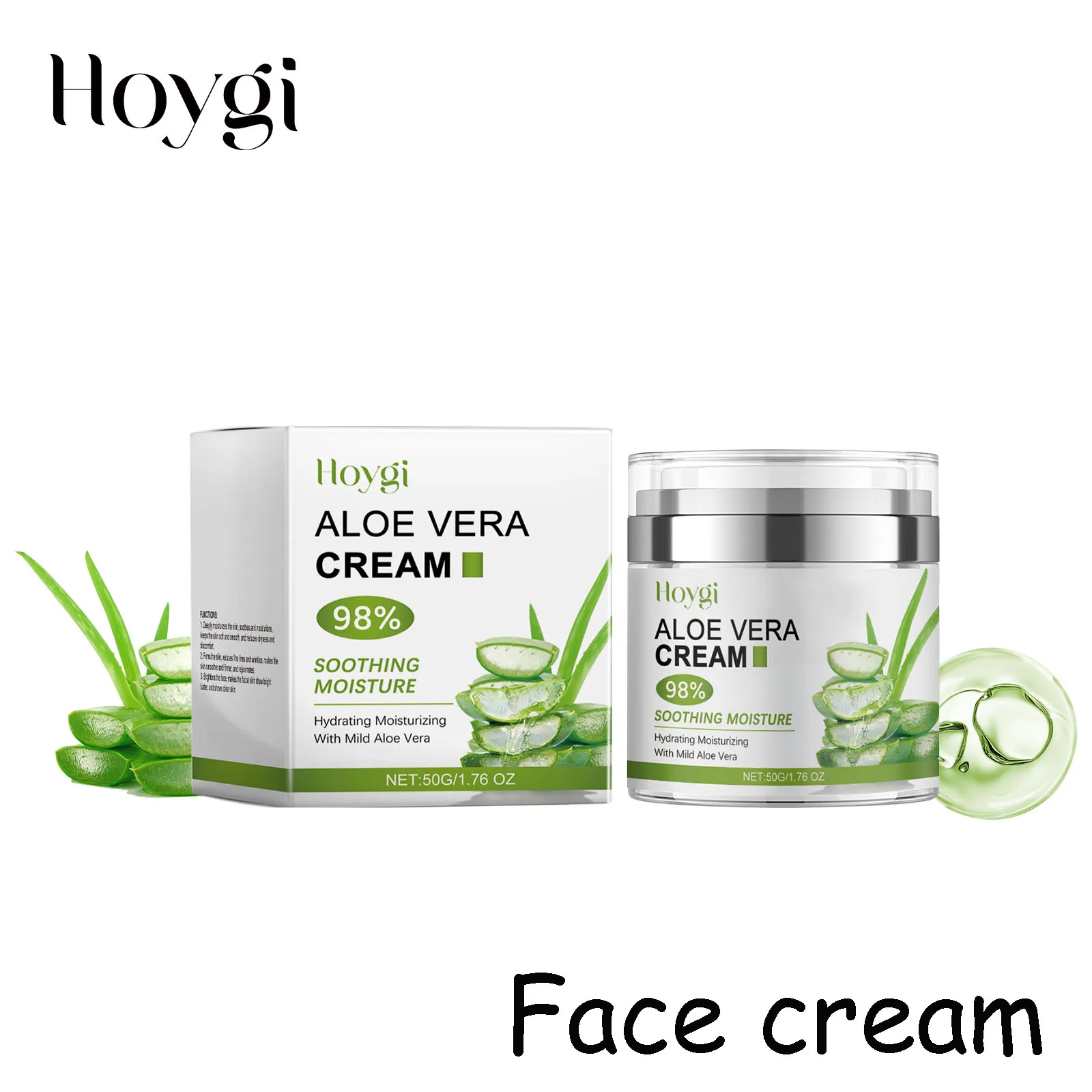 

Hoygi крем для лица с алоэ вера, увлажняющий, облегчение сухости, повышает эластичность кожи, улучшает гладкость, светящийся лифтинг-крем для лица