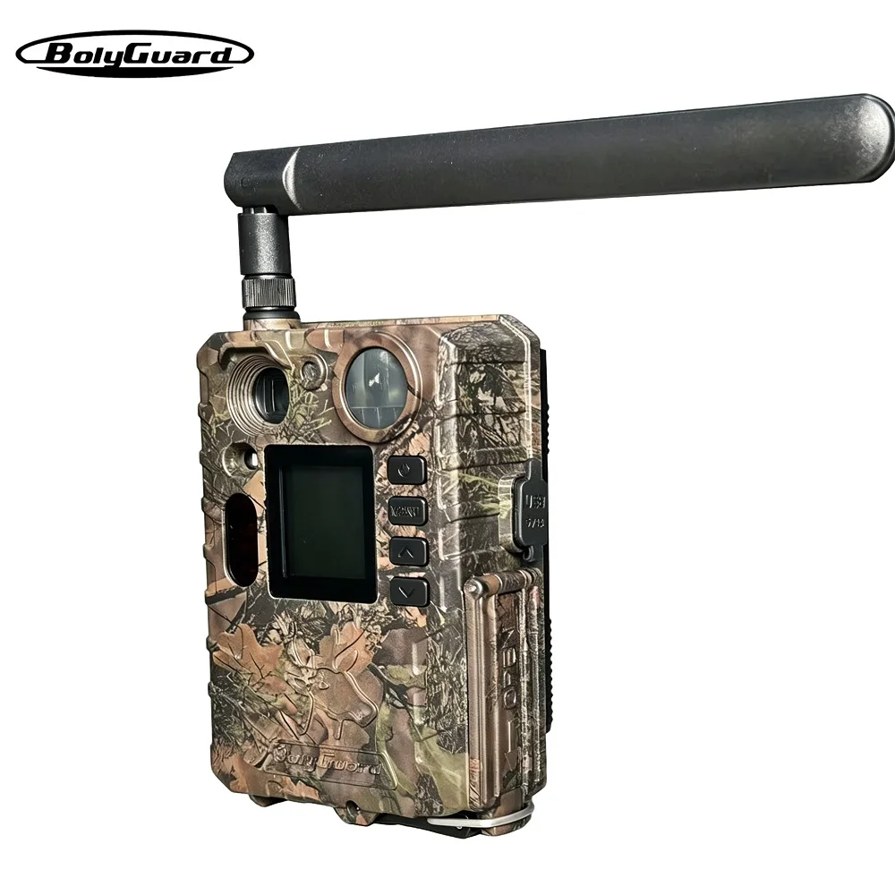BolyGuard BG410-MS Cellular Hunting Trail Camera 4G Wireless 37MP/4K FHD Black IR 940nm Invisible Wildlife Security Trap Camera
