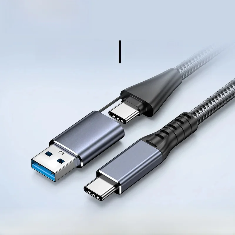 Unnlink Kabel USB typu C 2 w 1 do transmisji danych 40 Gb/s 20 Gb/s PD 100 W Kompatybilny z ładowaniem Thunderbolt 3/4 — zdjęcie produktu 7