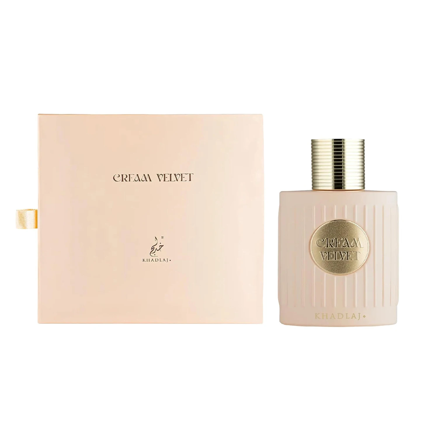 Khadlaj Cream Velvet Extrait De Parfum Spray for Unisex – Warm Creamy Gourmand & Floral Scent, Velvety Vanilla & Soft Musk, Addictive Long-Lasting Sillage, Perfect Birthday & Holiday Gift, 3.4 Fl oz / 100 ml