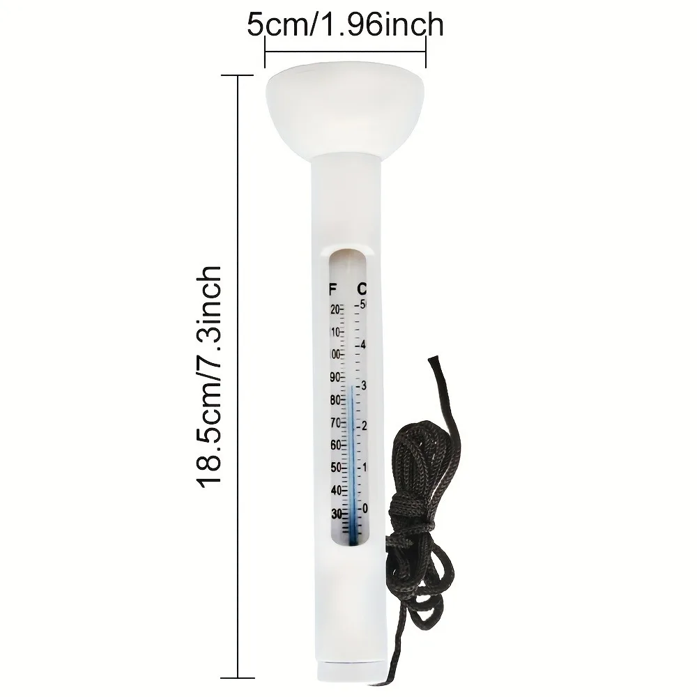 Pływający termometr basenowy, do basenów naziemnych, dokładny czujnik temperatury, bez baterii, łatwy do odczytania wyświetlacz