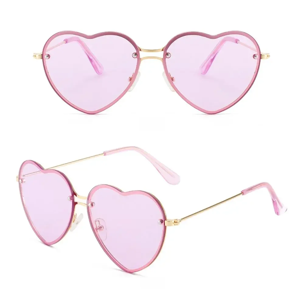 AliExpress Rimless Heart Sunglasses Fashion Outdoor Sport Sun Glasses for Women Trending Party Halloween