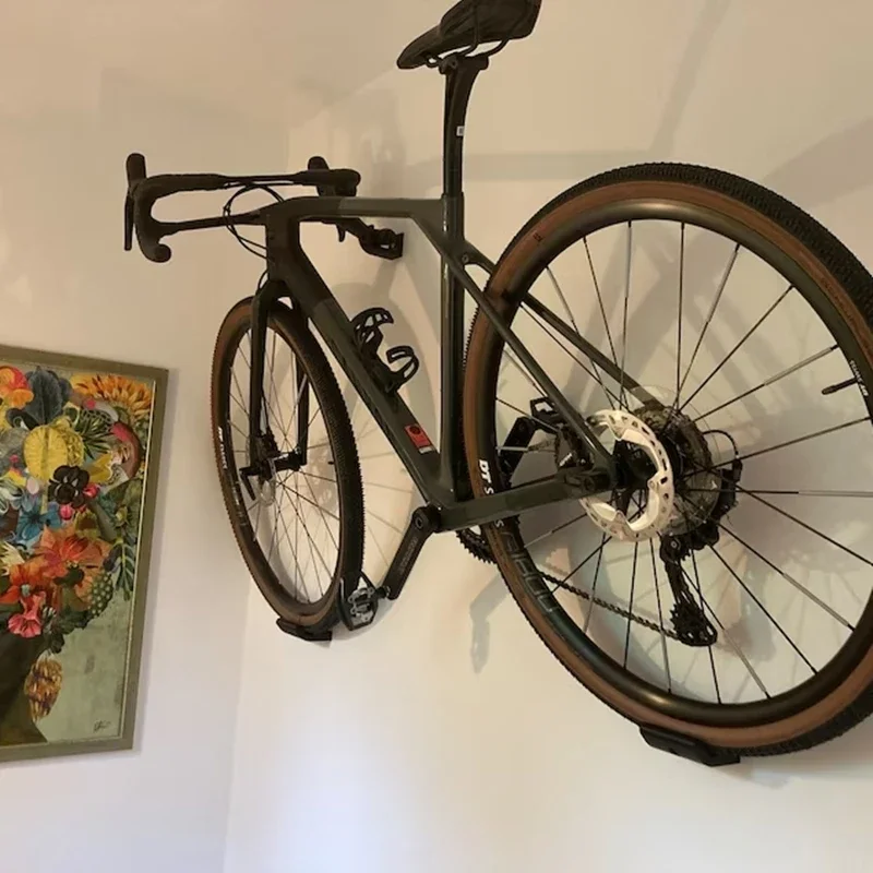 AliExpress Road Bike Wall Mount Road Bike Wall Mounted Rack Suits Carbon Wheels And Frames Super Compact Bicycle Storage